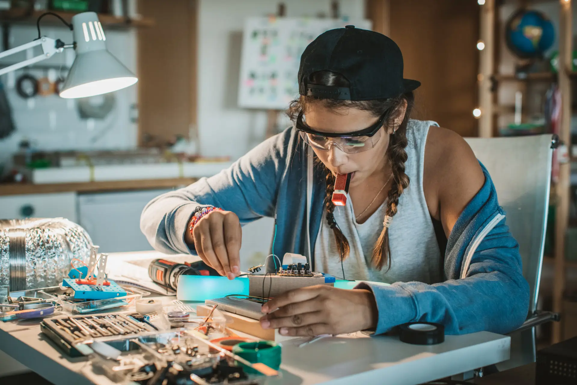 she has a passion for science