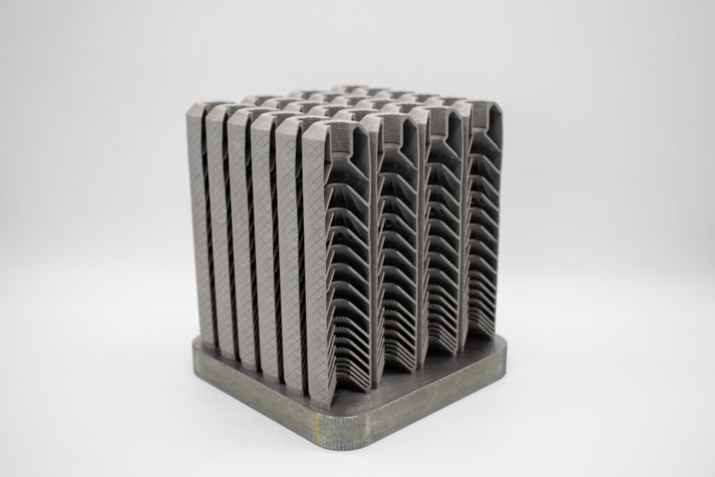 silencer on build plate