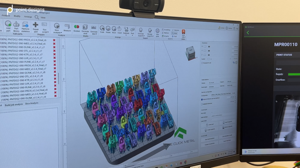 How Point Designs Uses In-House Metal 3D Printing for Serial Production of Titanium Prosthetic Fingers point designs cad