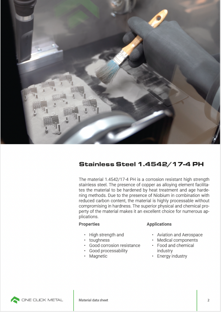 material data sheet stainless 1.4542
