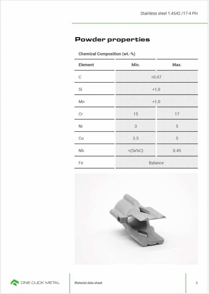 material data sheet stainless 1.4542