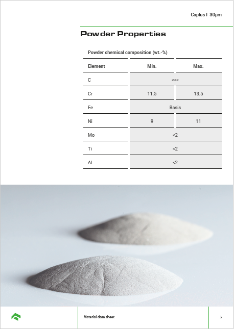 material data sheet Tool Steel cxplus